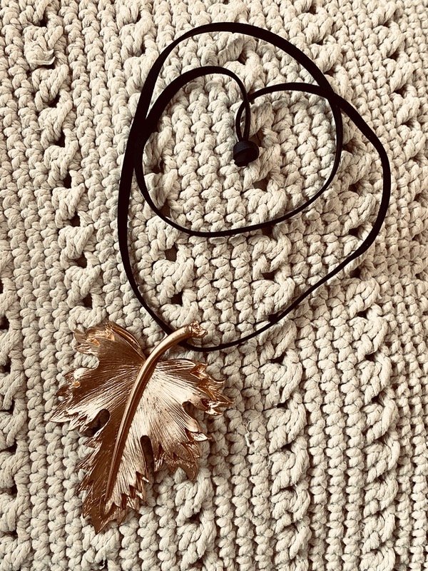 Producto - Collar foglia oro
