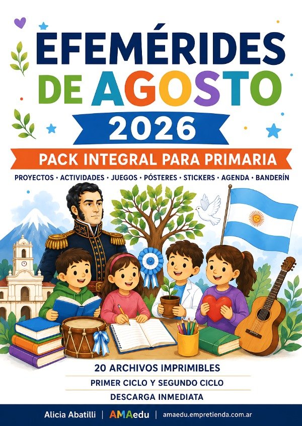Producto - Pack EFEMÉRIDES AGOSTO 2026