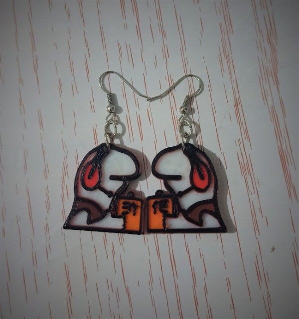 Producto - Aros Colgantes Juanin De 31 Minutos Impresion 3d Aritos