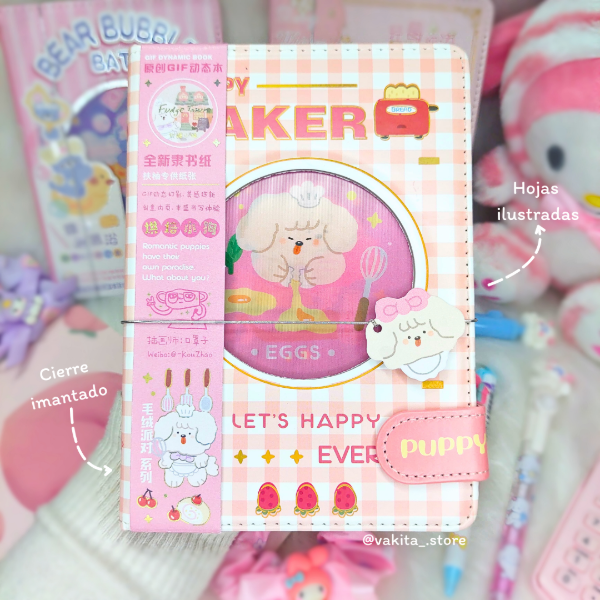 Producto - "Happy Puppy" - Agenda / Anotador / Organizador - A5