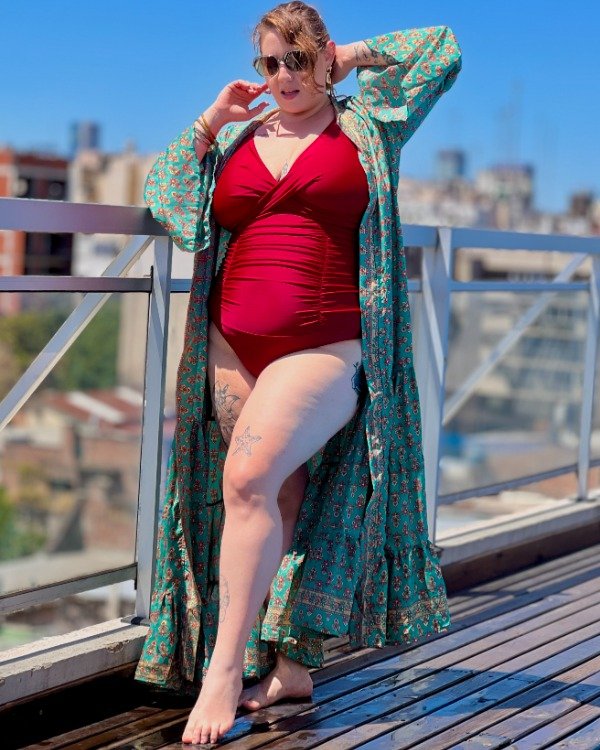 Producto - Kimono Boho Gold Verde Petróleo M a 2XL