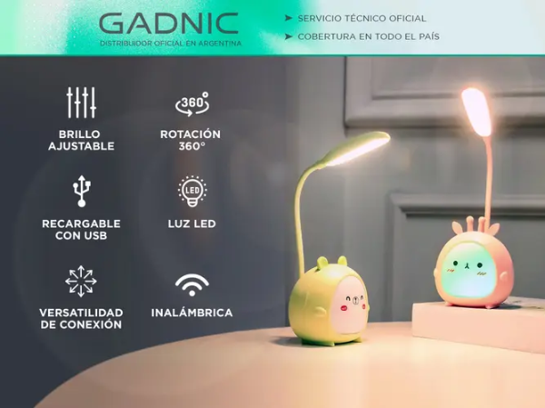 Producto - Luz De Noche Velador Led Infantil -Gadnic (Luna037A) - 1