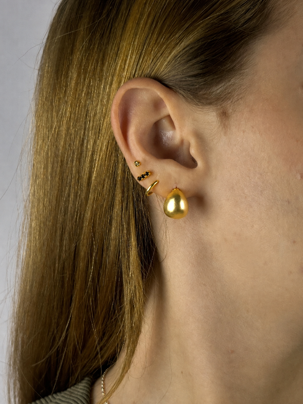 Producto - AROS GOTAS DORADAS ESMERILADAS 1370