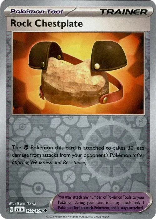 Producto - Rock Chestplate - 192/198 - Scarlet and Violet - Reverse Holo