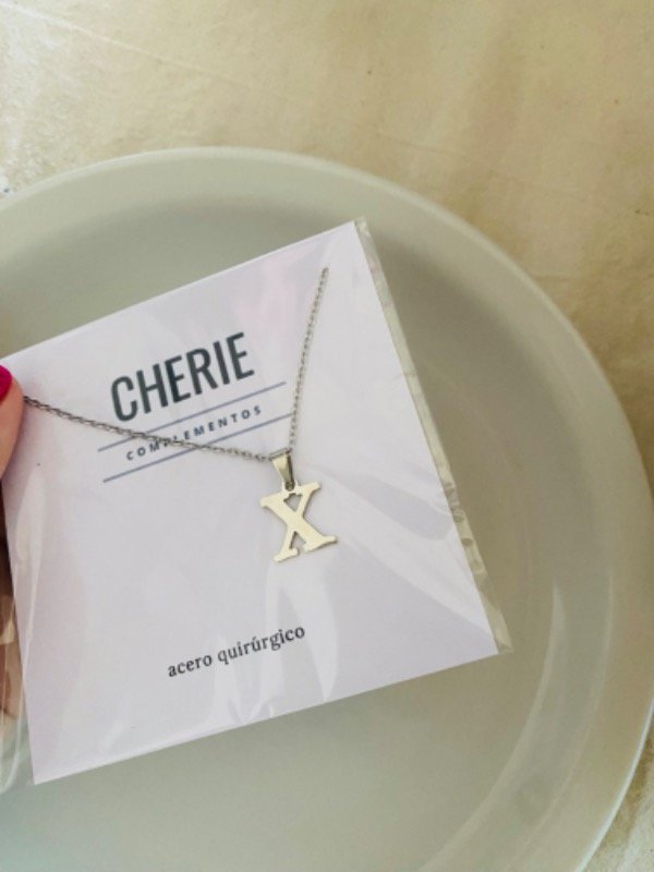 Producto - Cadenita con inicial X