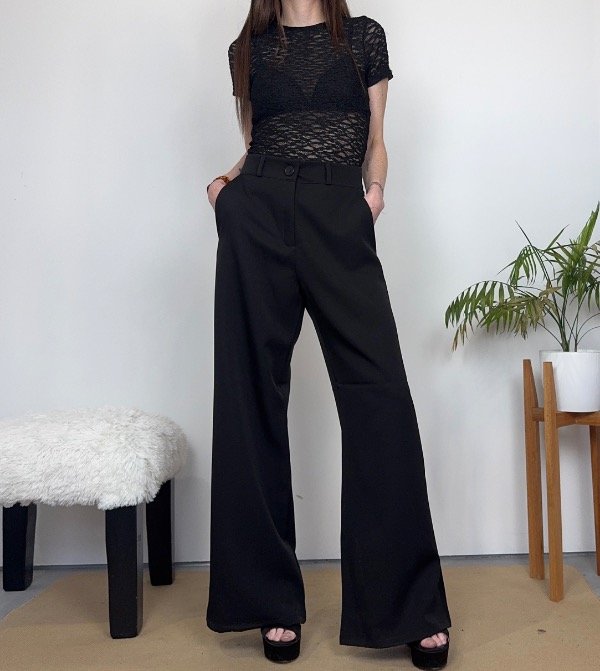 Producto - Pantalón mora wide leg - 0