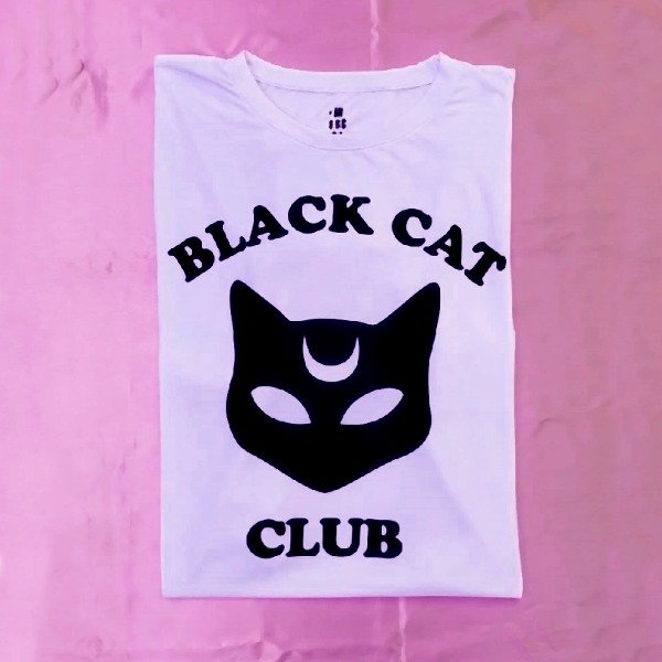 Producto - Remera Unisex Black Cat Club - Talle XL