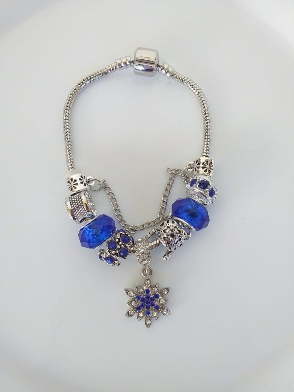 Producto - AQP0110 Pandora Cadena con Charms strass azul