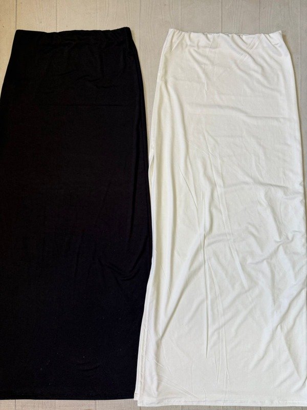 Producto - [4970] Pollera larga c/tajo microfibra