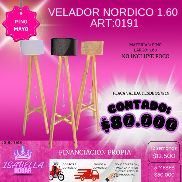 Producto - VELADOR DE PINO