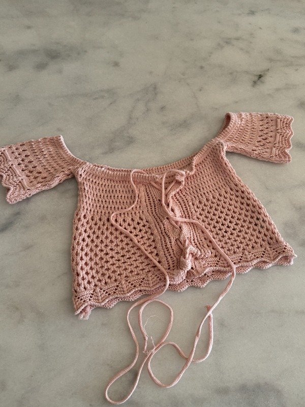 Producto - Top CROCHETE ROSA
