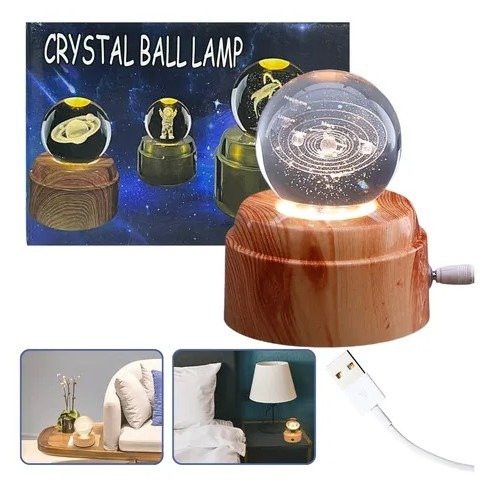Producto - LAMPARA DE BOLA CRISTAL GIRA