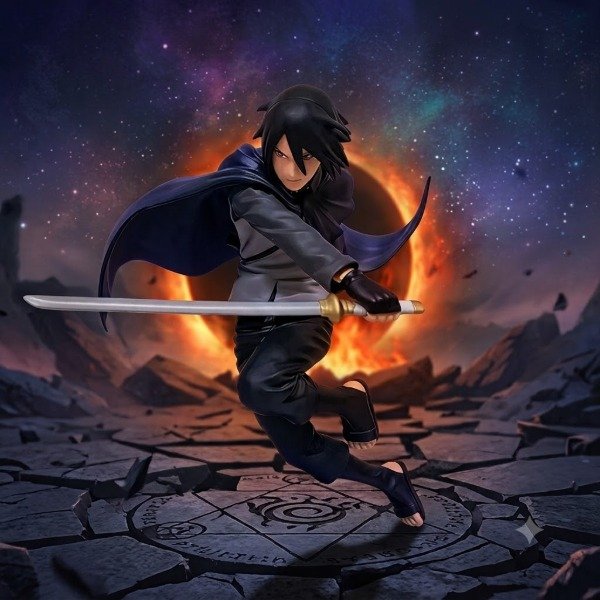 Producto - Figura Sasuke Uchiha Atacando - Naruto - 17cm