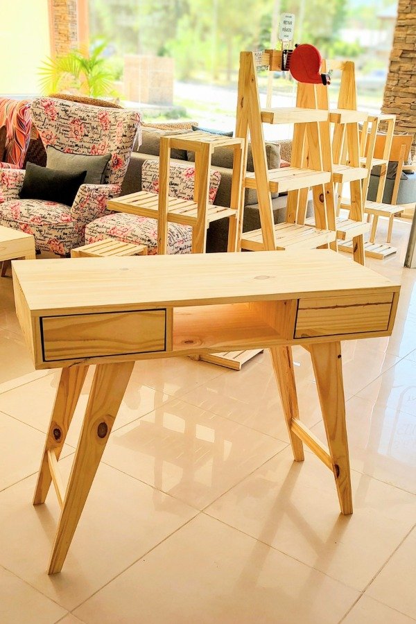 Producto - Escritorio Escandinavo 2 Cajones