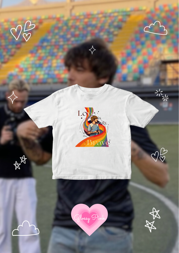 Baby tee Louis pride algodón - dtf