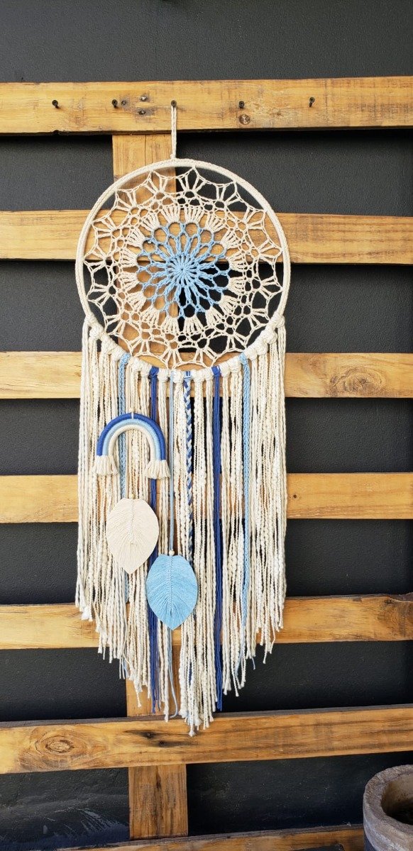 Producto - Atrapasueños arcoíris 30 cm de diámetro