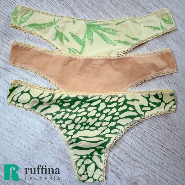 Producto - Pack x3 colaless de algodón VINTAGE - Art.4071