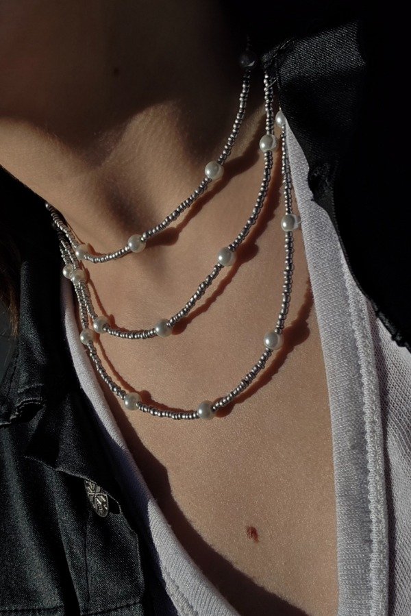 Producto - Gargantilla Triple Perla - 0
