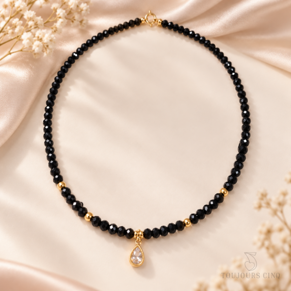 Producto - Collar Zuri Ónix Negro - 1