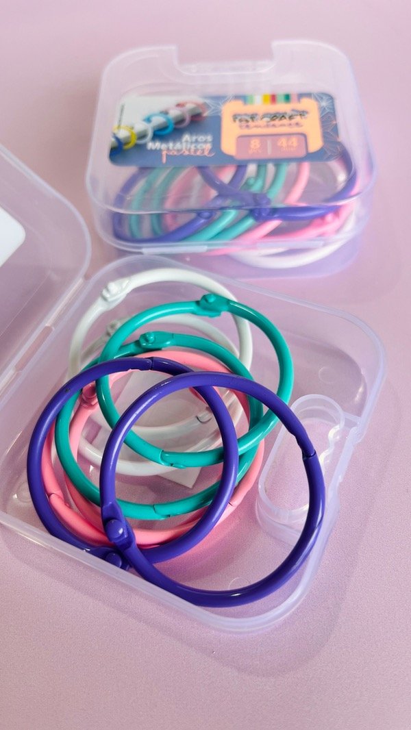 Producto - Aros metálicos pastel
