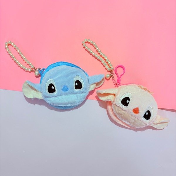 Producto - Monedero de piel Stich con perlas.