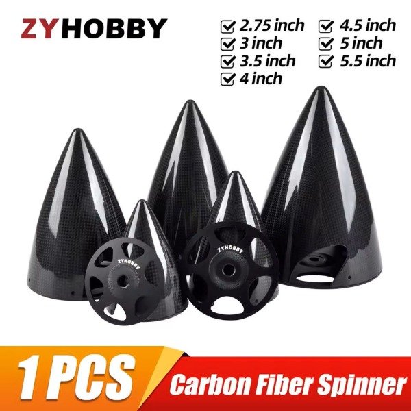 Producto - SPINNER DE FIBRA DE CARBONO ZY 4.5"