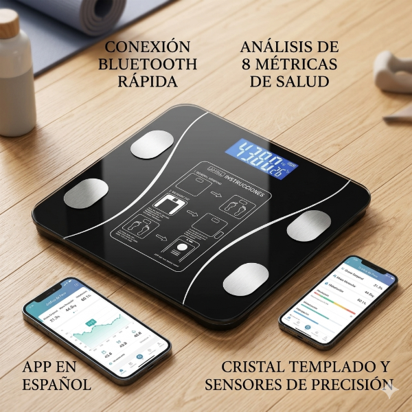 Producto - Balanza Corporal Inteligente Control Grasa Y Peso Bluetooth