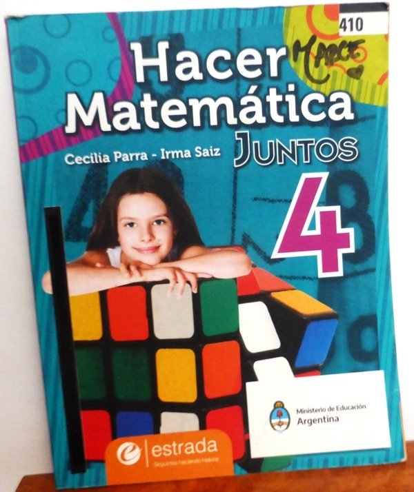 Producto - HACER MATEMATICA JUNTOS 4 - C. PARRA - I. SAIZ - ESTRADA - 2022 - IMPECABLE