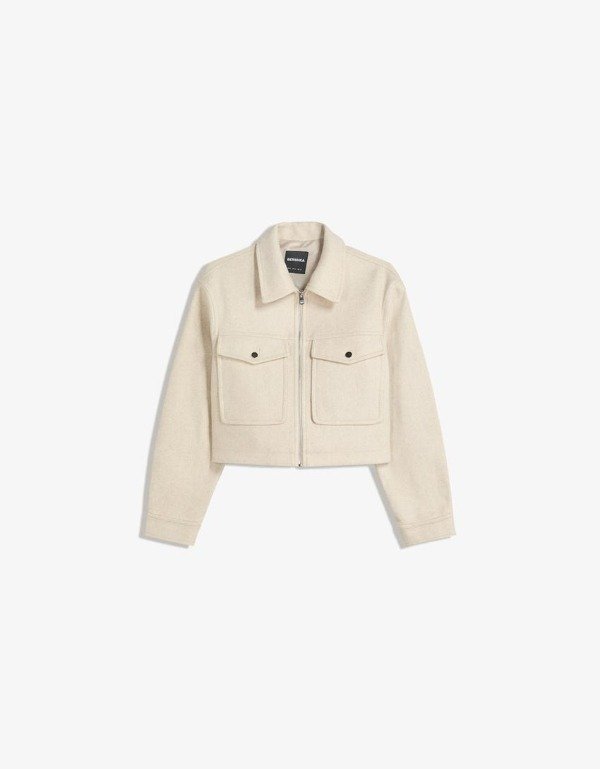 Producto - Campera paño soft Bershka - 0
