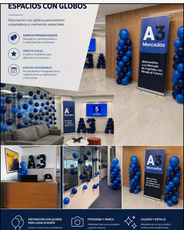 Producto - AMBIENTACIONES EN EMPRESAS CON GLOBOS - 0
