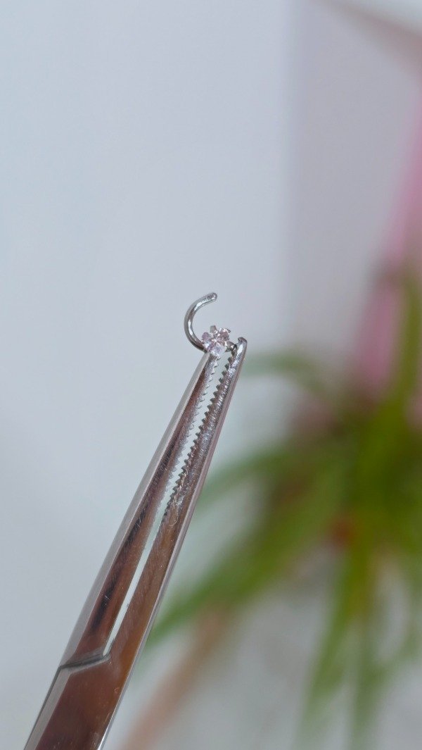 Producto - Piercing nariz rulito estrella y corazon AQ
