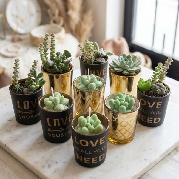 Producto - Combo Vela y Planta Love