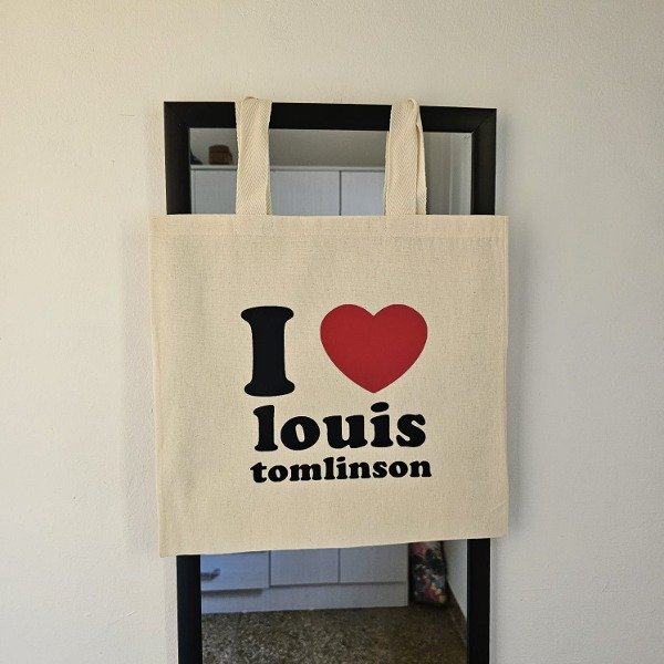 Tote bag I love Louis Tomlinson — imagen 2