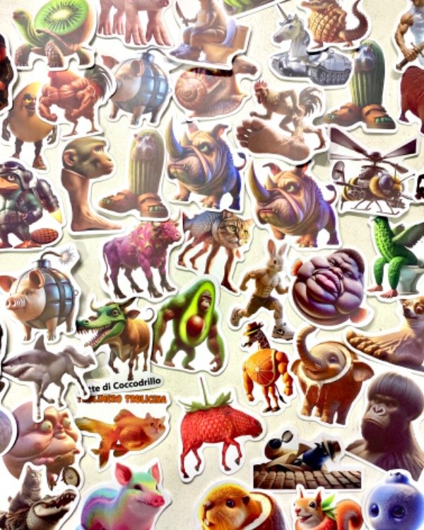 Producto - Pack de 10 Stickers, Brainrot