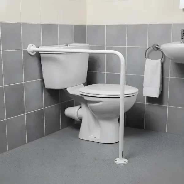 Producto - Barral Agarradera Baño Discapacitado Piso Pared En L - 1