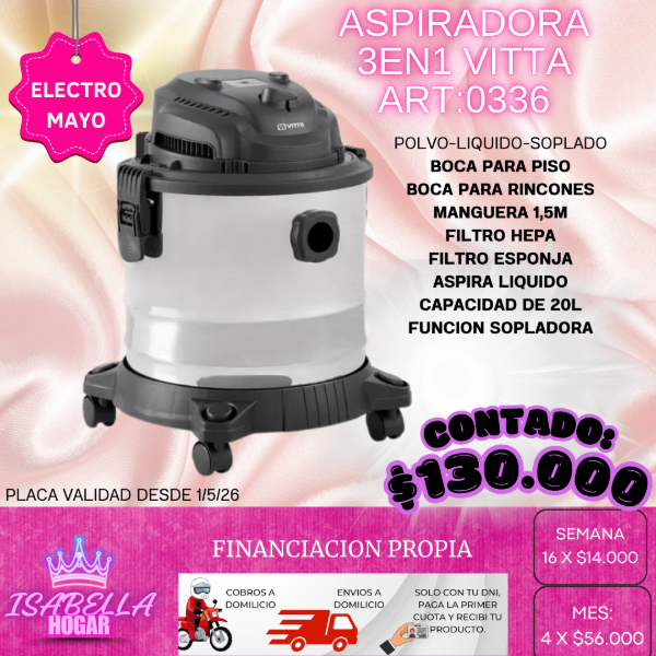 Producto - ASPIRADORA 3EN1 VITTA
