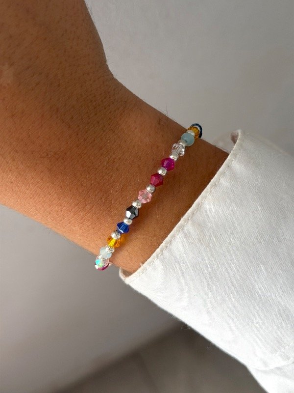 Producto - Pulsera cristal multicolor ab