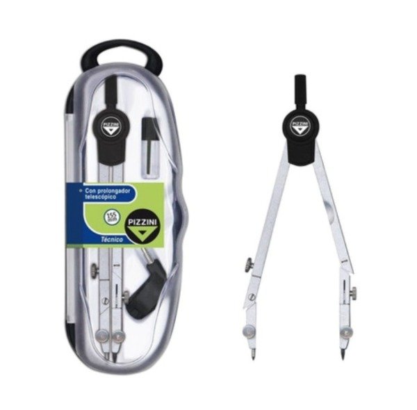 Producto - COMPAS TECNICO PIZZINI CON PROLONGADOR TELESCOPIO 155MM