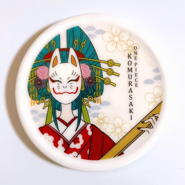 Producto - Posa Vaso Ceramica Original Komurasaki - One Piece Ichiban Kuji Premio G