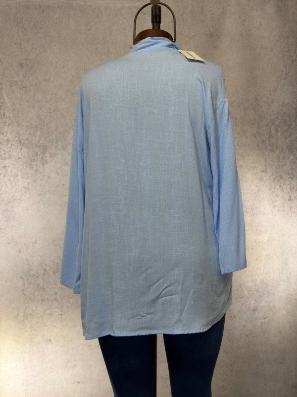 Producto - CAMISA ROW CELESTE LINO ELASTIZADO - 1