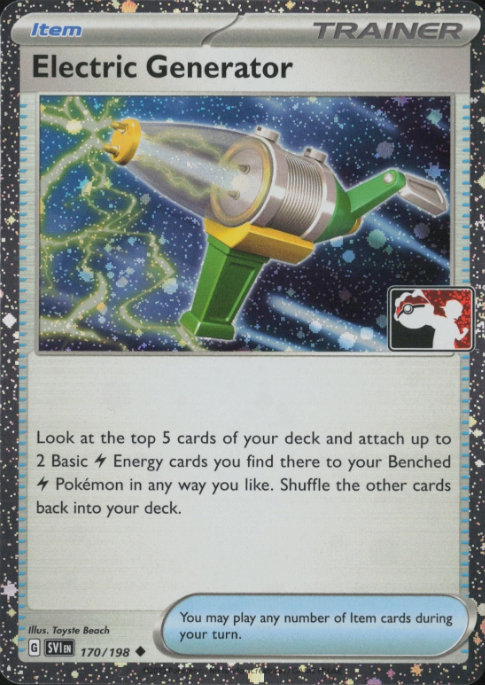 Producto - Electric Generator (170/198) Scarlet and Violet [Prize Pack Series Three]