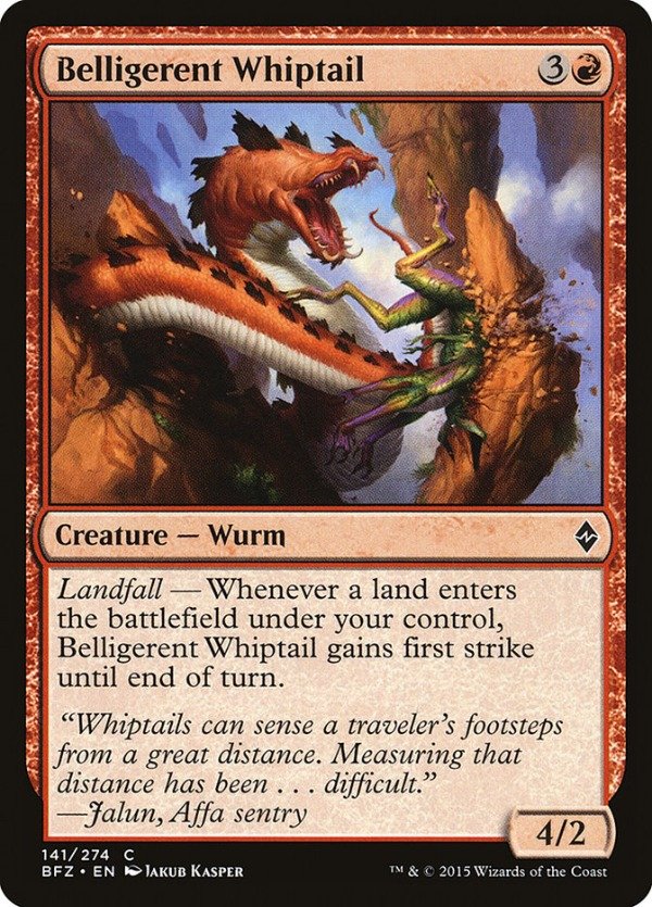 Producto - Belligerent Whiptail  Battle for Zendikar