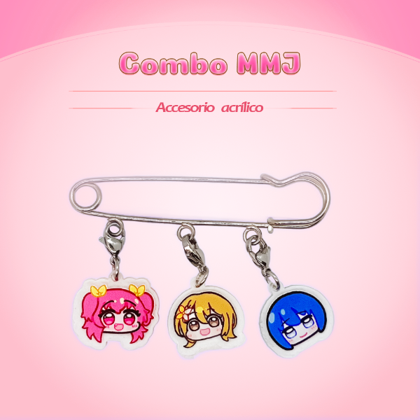 Producto - Combo MMJ Airi, Minori y Haruka (en alfiler de gancho)