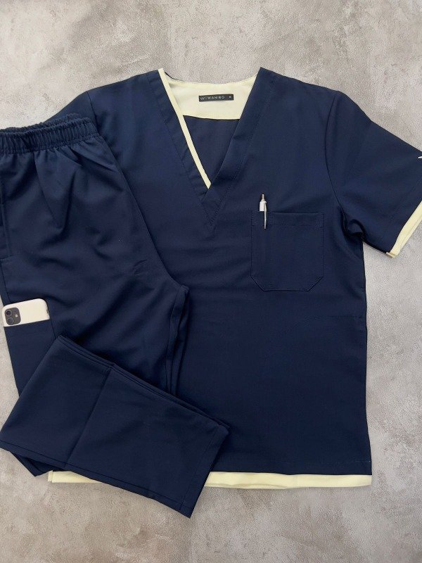 Producto - POLO (Azul detalle Tiza)
