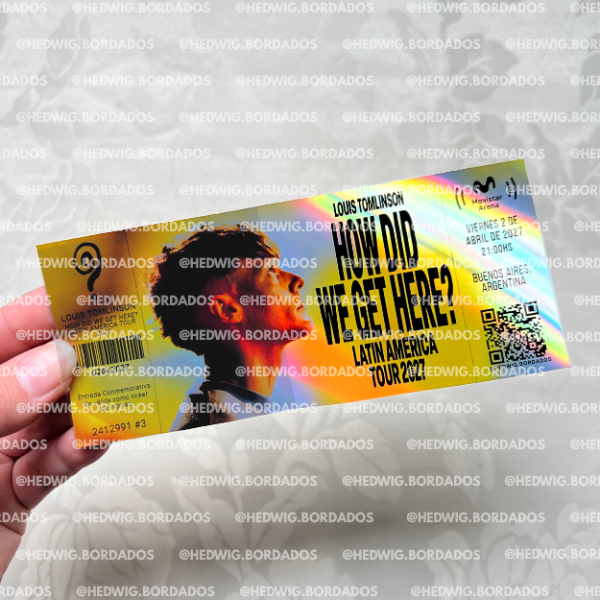 Producto - Entradas de recuerdo 14x6 HOLOGRAFICAS - HDWGH LOUIS TOMLINSON #3