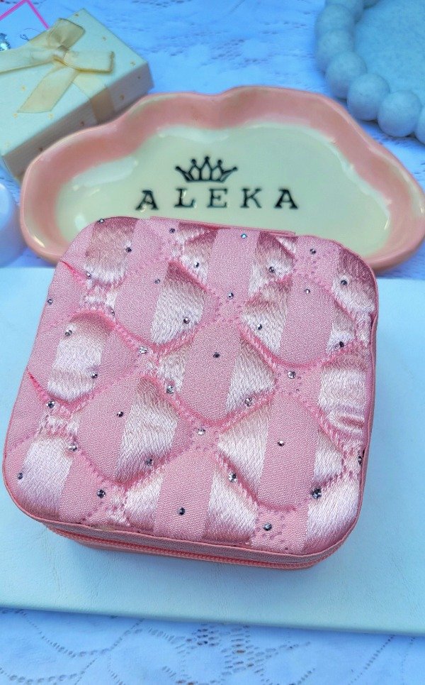 Producto - Mini joyero rosa con strass - 0