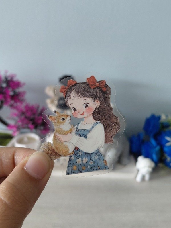 Producto - Stickers para journaling y scrapbooking en PET "Infancia con mascotas" 0539