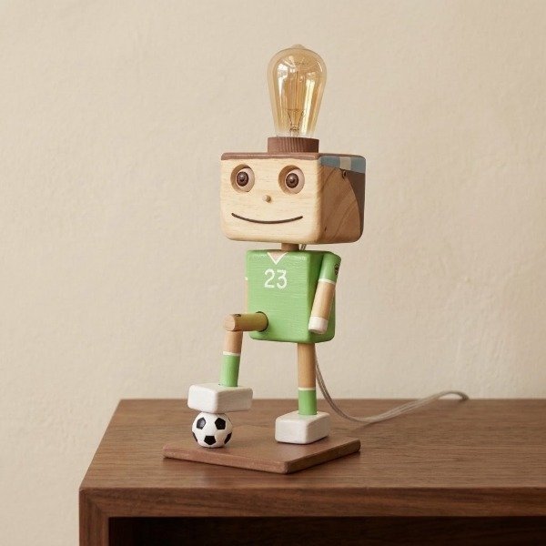 Producto - Velador Artesanal Futbol Personalizado - 0