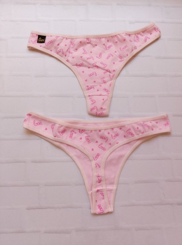 Producto - Docena Colaless rosa estampada