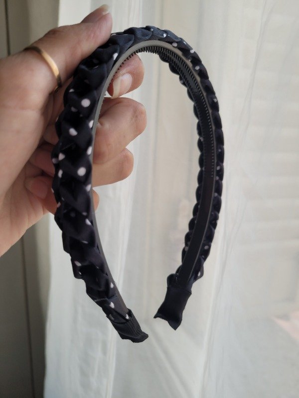 Producto - Vinchas trenzadas con lunares - dos colores - 1